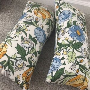 Target Floral Outdoor/Indoor Pillows Set